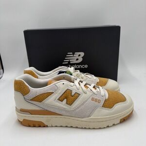 New Balance 550 Shoes White/orange Men's 11.5  MSRP $120 NWB